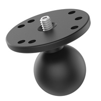 RAM® Ball Adapter with Round Plate and 1/4&quot;-20 Camera Threaded Stud - C Size -Ram Component
