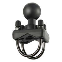 RAM® Double U-Bolt Ball Base for 1.25&quot; - 1.5&quot; Rails - C Size