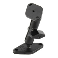RAM® Double Ball Kit Diamond Plate Mount - A Size Medium