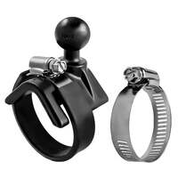 RAM® Strap Hose Clamp Ball Base 1&quot; - 2.1&quot;