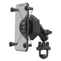 RAM Vibe-Safe Adapter Kit with X-Grip Large Phone Mount to Handlebar U-Bolt Base &amp; Small Arm Connector UN10 Ram Mounts