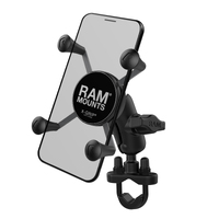 X-Grip® Phone Mount Kit with Handlebar U-Bolt Base and Short Arm UN7