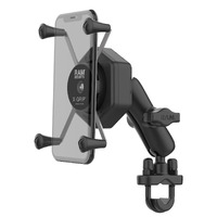 RAM Vibe-Safe Adapter Kit with X-Grip Large Phone Mount to Handlebar U-Bolt Base &amp; Medium Arm Connector UN10 