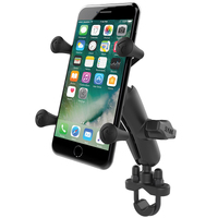  X-Grip® Phone Mount Kit with Handlebar U-Bolt Base with Medium Arm RAM Mount UN7