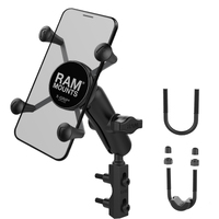 RAM® X-Grip Phone Mount Kit with Brake/Clutch Reservoir - Medium Arm UN7