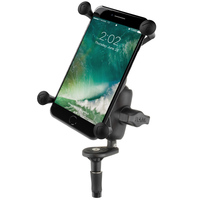 X-Grip® iPhone -Samsung Kit for Motorcycle Fork Stem Base to Short Arm UN10