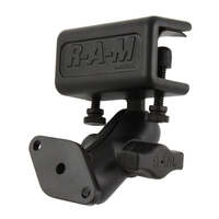 RAM® Glare Shield Clamp Mount Combo with Diamond Plate and Short Arm