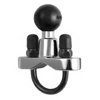 RAM® Chrome Handlebar U-Bolt Base for Rails 0.5&quot; to 1&quot; in Diameter