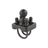RAM® Double U-Bolt Ball Base for 1&quot; - 1.25&quot; Rails - B Size
