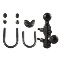 RAM® Motorcycle Brake/Clutch Reservoir &amp; Handlebar Double Ball Base