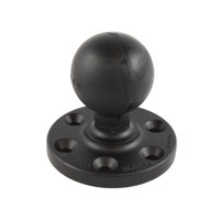 RAM® Large Round Plate with 6-Hole Pattern and Ball - D Size