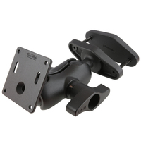 RAM® 4&quot; Square Post Kit with Clamp Mount with 75x75mm VESA Plate