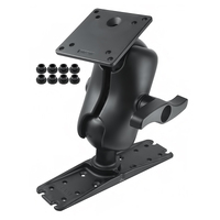 RAM® Ball Mount with 100x100mm VESA Plate &amp; Large Electronics Plate