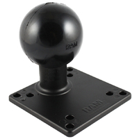 RAM® Steel Reinforced 100x100mm VESA Plate with Ball - E Size