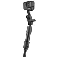 RAM® GoPro Adapter Kit with 9&quot; Tough-Pole Camera Mount to Spline Post &amp; Short Arm Connector Ram Mounts