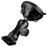 RAM® Twist-Lock Low Profile Suction Cup Double Ball Mount
