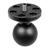 RAM® Ball Adapter with 1/4&quot;-20 Threaded Stud for Action Cameras - B Size Camera Mount on Mini Plate