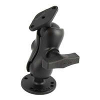 RAM® Double Ball Drill Down Kit with Diamond Adapter - Short Arm Round Base