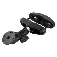 Universal Post Clamp Mount with Combo Round Plate - B Size Medium Arm Ram Mounts