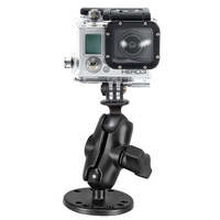 RAM® Universal Action Camera Adapter Kit with Drill-Down Mount &amp; Small Arm - Ram Mounts