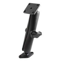 RAM® Double Ball Mount with 2-Hole &amp; 4-Hole AMPS Plates - Long
