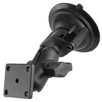 RAM Twist-Lock Suction Cup Combo with Arm and Square Base End for GPS