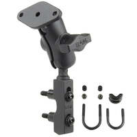 RAM® Motorcycle Kit Brake/Clutch Reservoir Mount with Diamond Plate - Short Arm