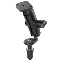 RAM® Fork Stem Motorcycle Kit Double Ball Mount to Diamond Base Adapter &amp; Medium Arm