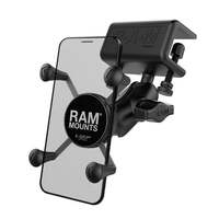  X-Grip® Phone Mount Kit with Glare Shield Clamp Base &amp; Medium Arm Ram Mounts UN7
