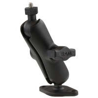 RAM® Tough-Ball Mount with 1/4&quot;-20 Threaded Stud &amp; Diamond Plate