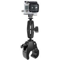 RAM® Tough-Claw Kit - Medium Clamp Mount with Universal Action Camera Adapter &amp; B sized Arm